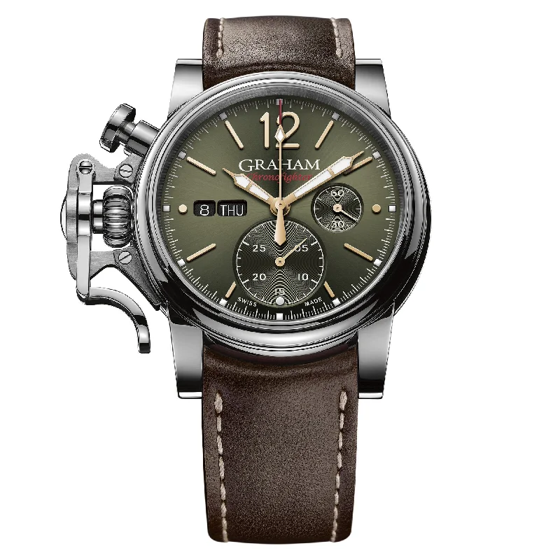 Men's Field Watches Eco-Friendly-Graham Brown Chronofighter Vintage Watch 2CVAS.G02A Men's Field Watches Eco-Friendly-Graham Brown Chronofighter Vintage Watch 2CVAS.G02A