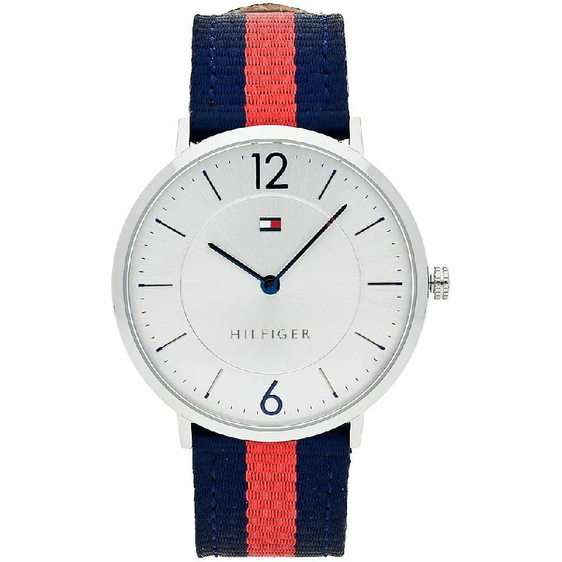 Men's Automatic Wind Style Dress Watches-Tommy Hilfiger 1791328 Men's White Ultra Slim Watch