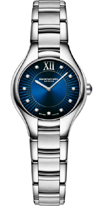 women's Raymond Weil dual time zone watches -Raymond Weil Noemia Blue 11 Diamonds D women's Raymond Weil dual time zone watches -Raymond Weil Noemia Blue 11 Diamonds D