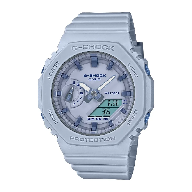 Women's Mechanical Watch Party Wear Edition-Orologio G-Shock da donna GMA-S2100BA-2A2ER dusty blue