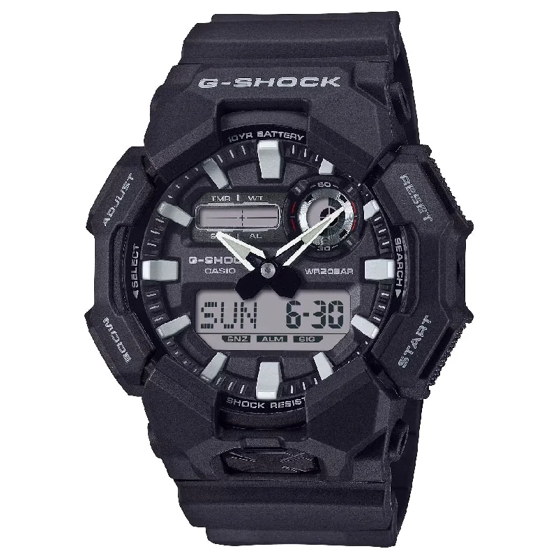 Men's Tactical Sports Watches-Orologio Casio G-Shock GA-010-1AER nero lunga durata