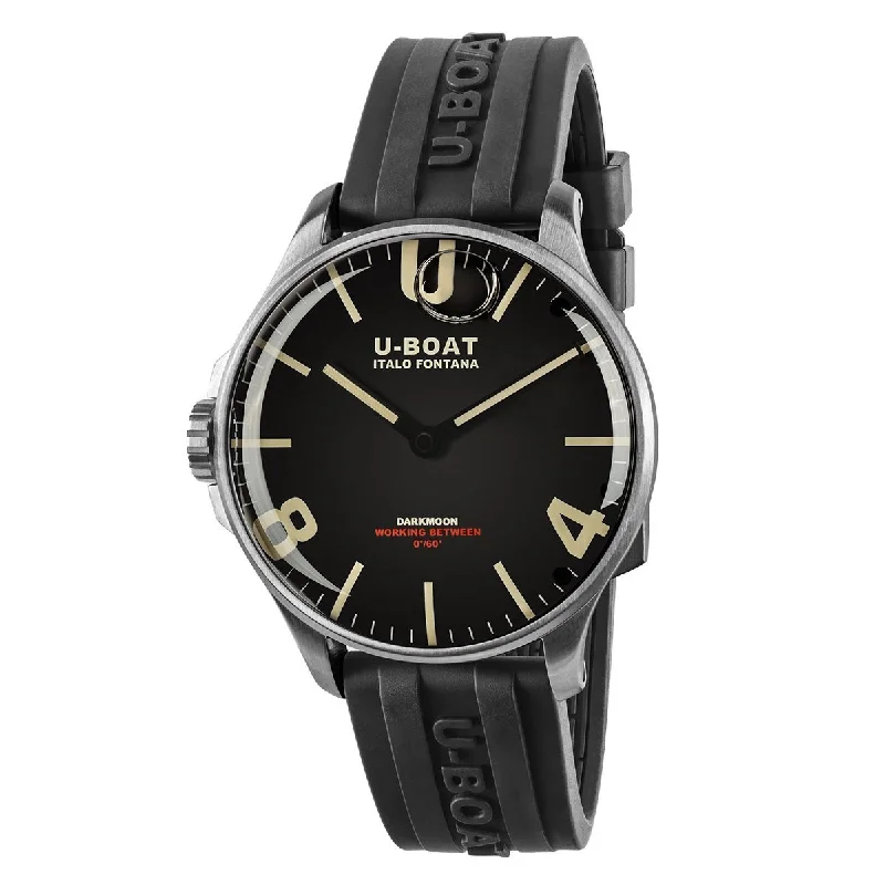 Men's Swiss Spring Edition-U-Boat Watch Darkmoon 44 Steel 8463/B