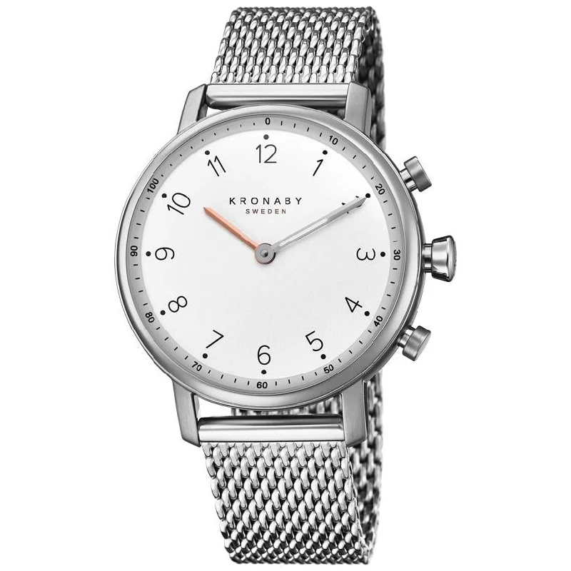 Men's Field Watches Round Case Edition-Kronaby S0793/1 Ladies White Nord Hybrid Smartwatch Men's Field Watches Round Case Edition-Kronaby S0793/1 Ladies White Nord Hybrid Smartwatch