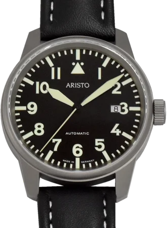 Men's Roman Numerals Field Watches-Flieger 41 Titanium 5H68Ti - Sapphire