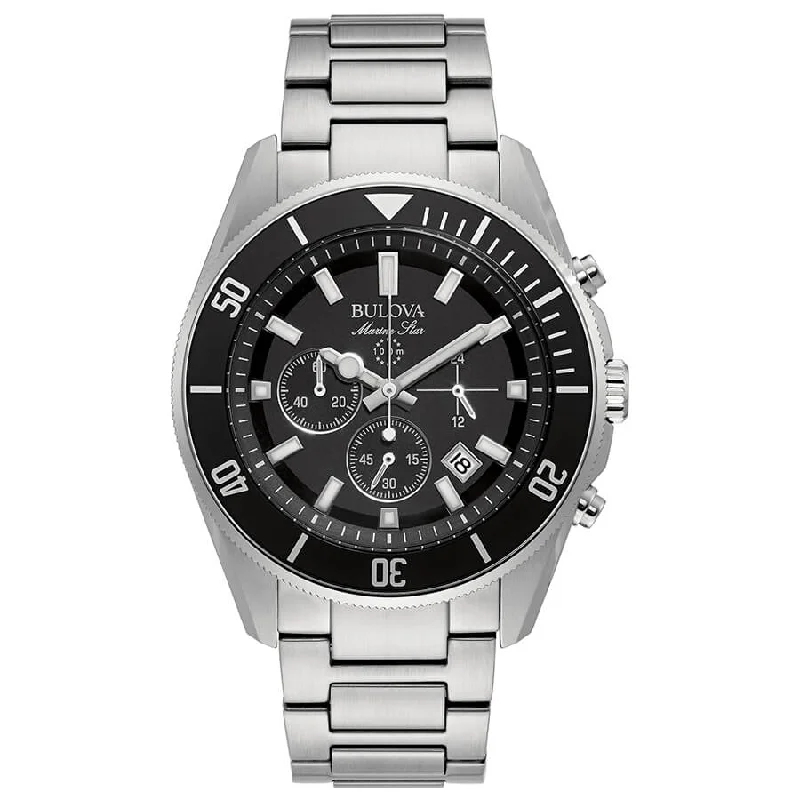Men's Summer Style Men's Sports Watches-Orologio Bulova 98B353 Marine Star crono nero Men's Summer Style Men's Sports Watches-Orologio Bulova 98B353 Marine Star crono nero