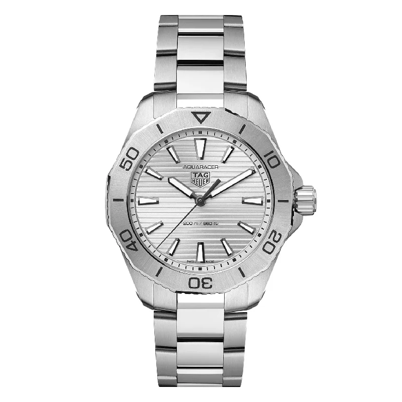 Men's Swiss Watch Engraved-Tag Heuer Aquaracer Professional 200 Men's Silver Watch WBP1111.BA0627