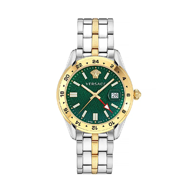 Men's Swiss Smart Edition-Versace Greca Time Men's Gold Watch VE7C00623