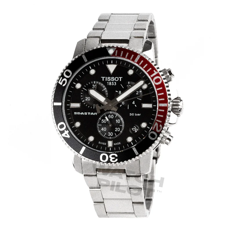 Men's Swiss Winter Edition-Tissot Chronograph Watch SEASTAR 1000 T1204171105101