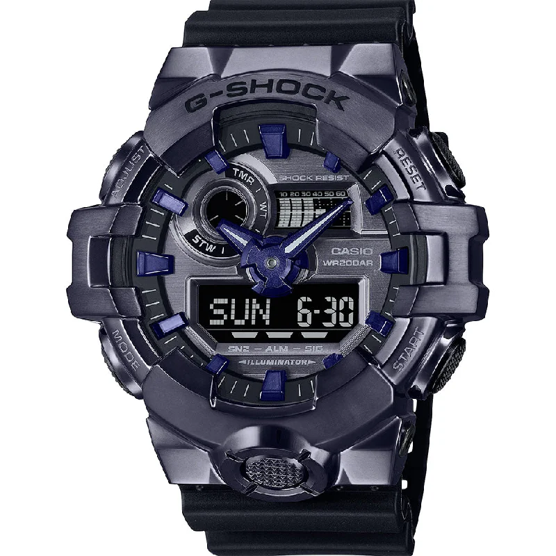Mens Asian Made Style Smart Watches-G-Shock GM700P-6A G-Steel Metal Covered