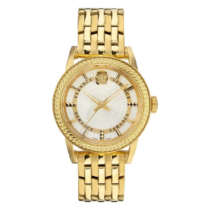 Men's Swiss Watch Engagement Edition-Versace Code IP2N Men's Gold Watch VEPO00420