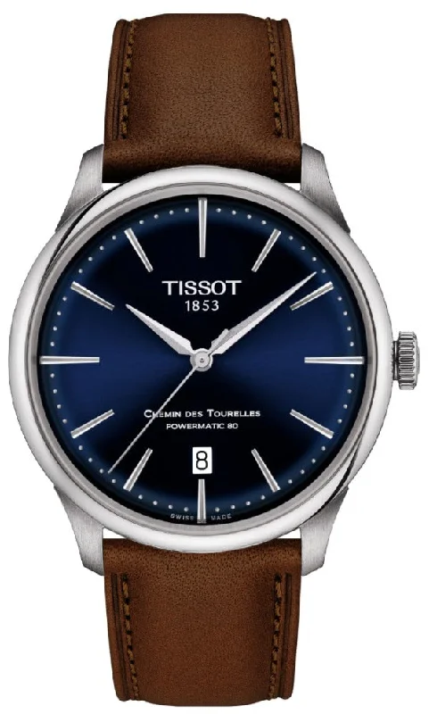 women's Tissot for outdoor activities -Tissot Chemin des Tourelles Powermatic 80 39