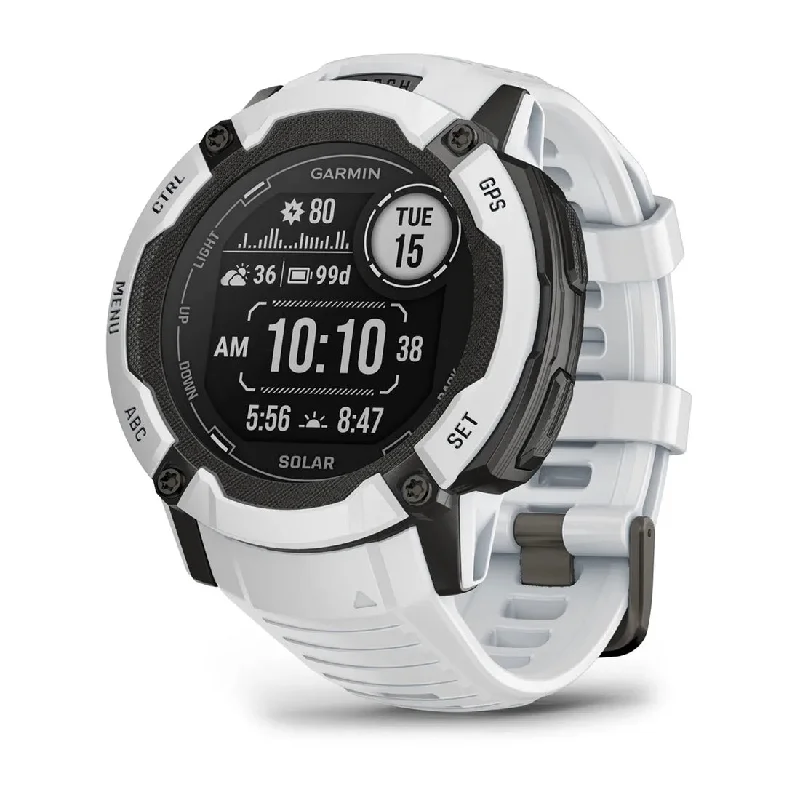 Men's Classic Style Men's Sports Watches-Orologio Garmin Instinct 2X Solar Whitestone 010-02805-04