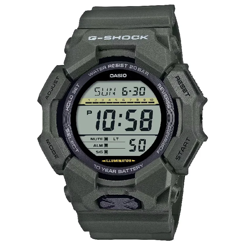 Men's Minimalist Style Men's Sports Watches-Orologio Casio G-Shock GD-010-3ER digitale verde militare