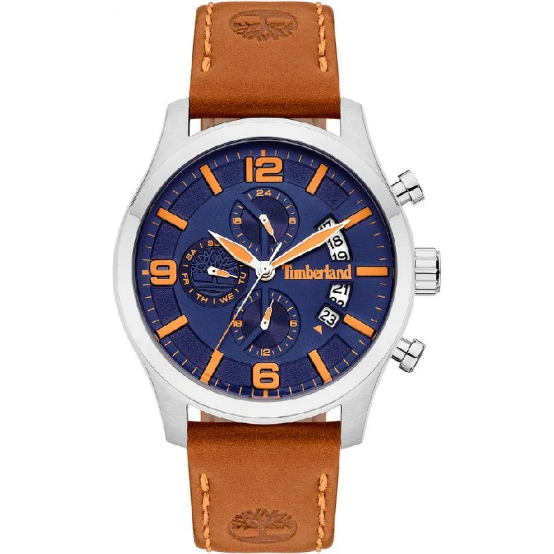 Men's Field Watches Solar Powered Edition-Timberland Westborough Brown Chronograph Watch 15633JS/03
