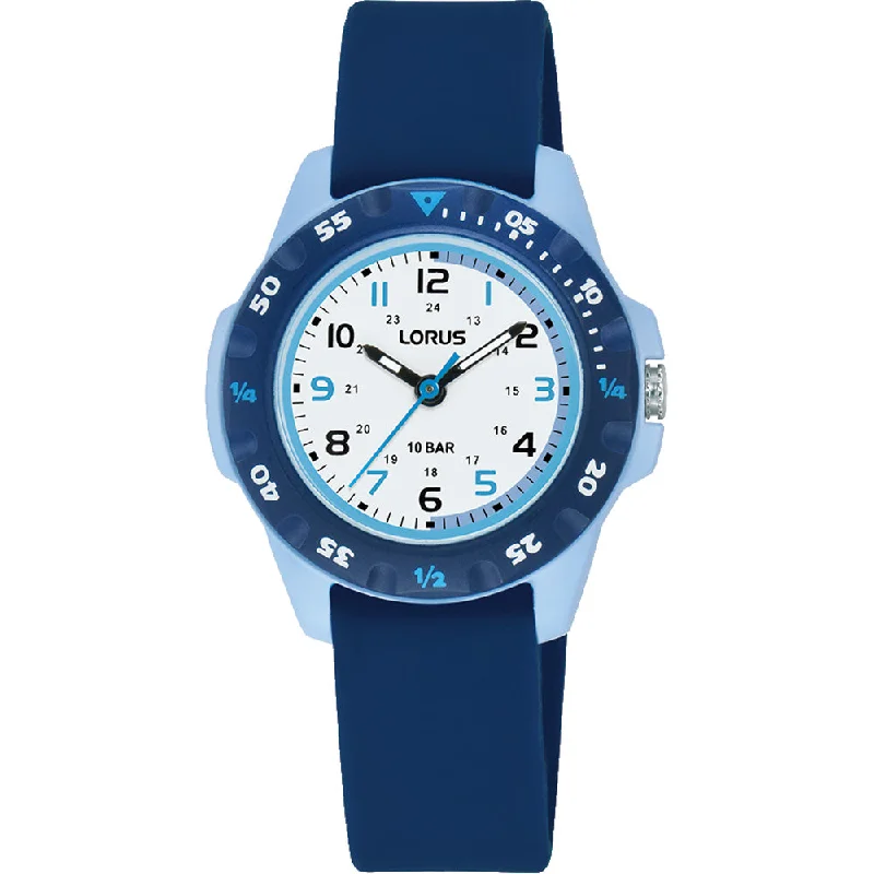 Kid's Quartz Movement Watches for Precision-Lorus RRX61JX-9 Time Teacher
