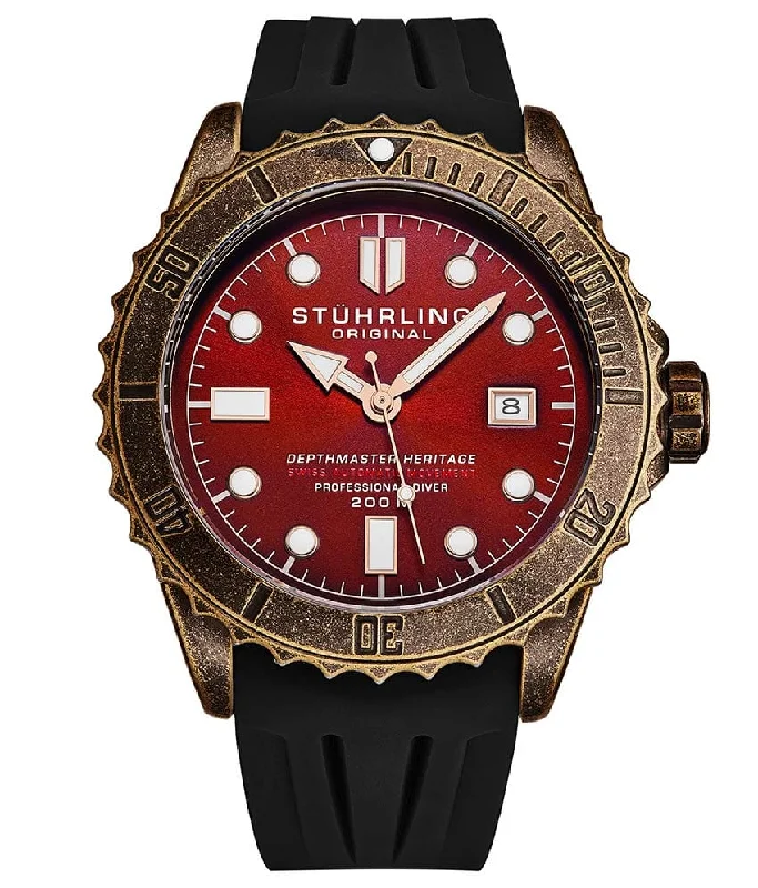 Red Dial / Coppertone Case / Black Copper Buckle