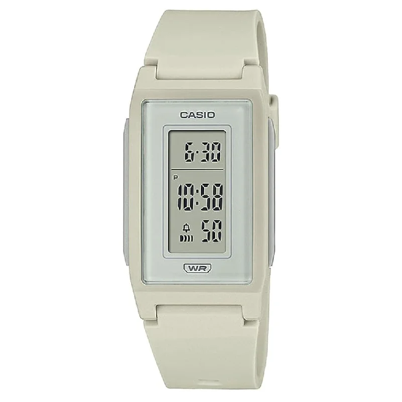 Unisex Medium Size Watches-Casio Unisex Watch Pop Digital Natural Beige LF-10WH-8DF Unisex Medium Size Watches-Casio Unisex Watch Pop Digital Natural Beige LF-10WH-8DF