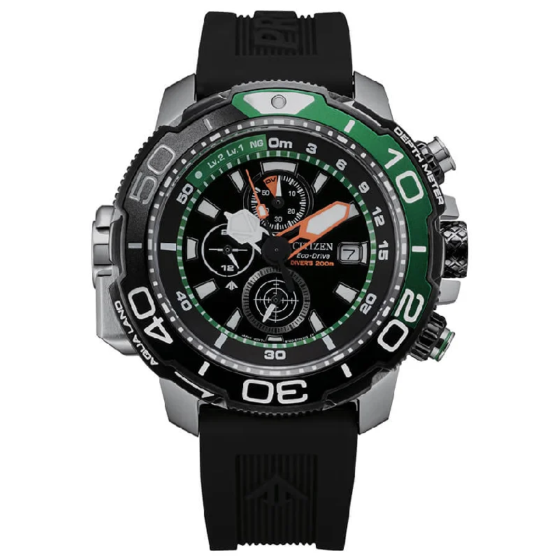 Men's Engraved Style Men's Sports Watches-Orologio Citizen BJ2168-01E cronografo Promaster Acqualand verde Men's Engraved Style Men's Sports Watches-Orologio Citizen BJ2168-01E cronografo Promaster Acqualand verde