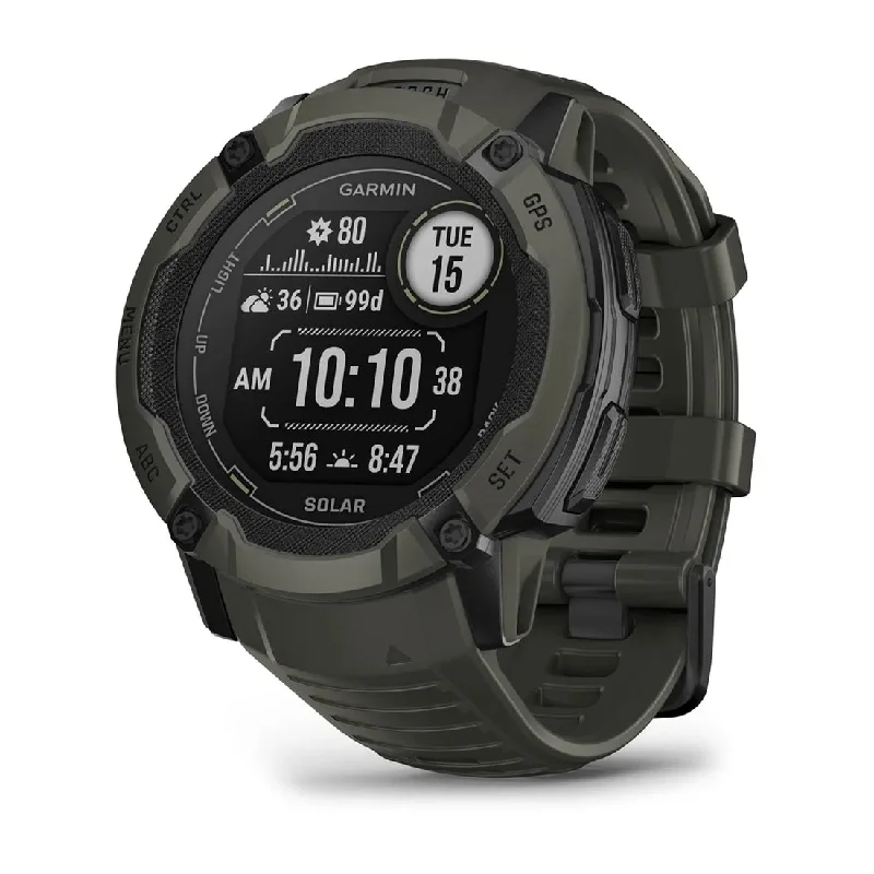 Men's Casual Wear Style Sports Watches-Orologio Garmin Instinct 2X Solar Moss 010-02805-05 Men's Casual Wear Style Sports Watches-Orologio Garmin Instinct 2X Solar Moss 010-02805-05