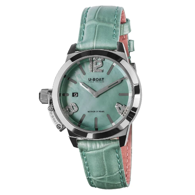 Men's Anniversary Design Men's Watches-U-Boat 8481 Ladies Turquoise Classico Watch
