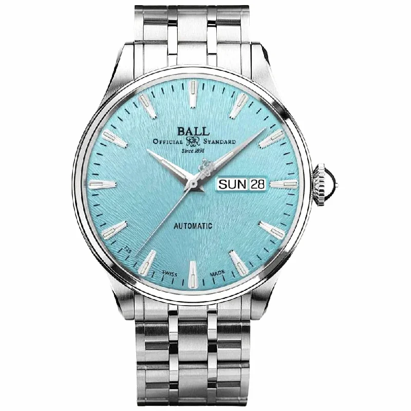 Unisex Seasonal Style Watches-Ball Trainmaster Eternity Ice Blue Watch NM2080D-S2J-IBE