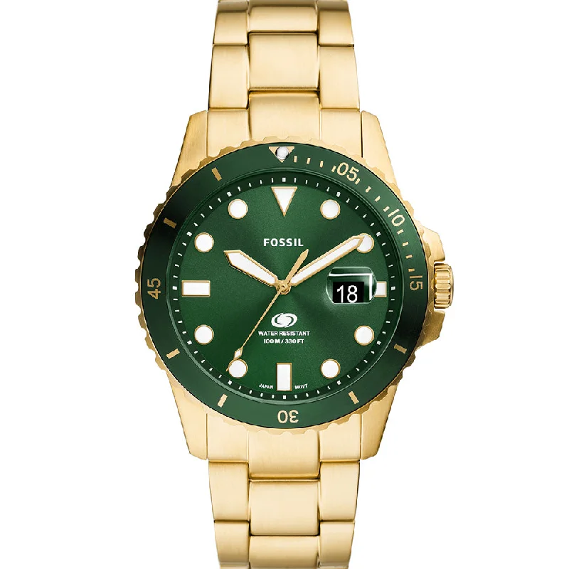 Men's Large Size Style Digital Watches-Fossil Blue FS6030
