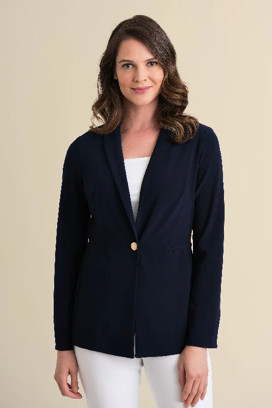 Joseph Ribkoff Relaxed Tailored Blazer With Adjustable Waist