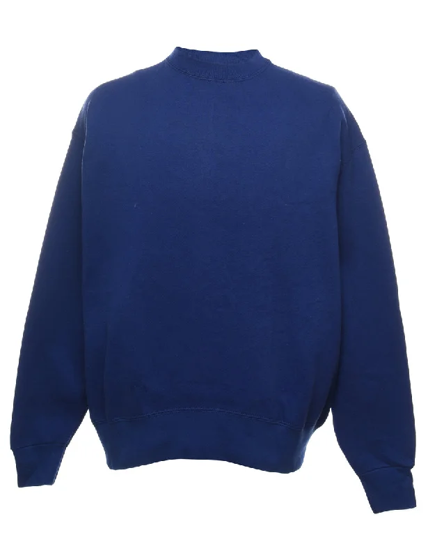 Navy Plain Sweatshirt - XL