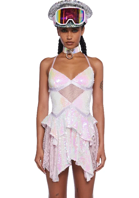 Fantastical Firefly Mini Dress - Iridescent