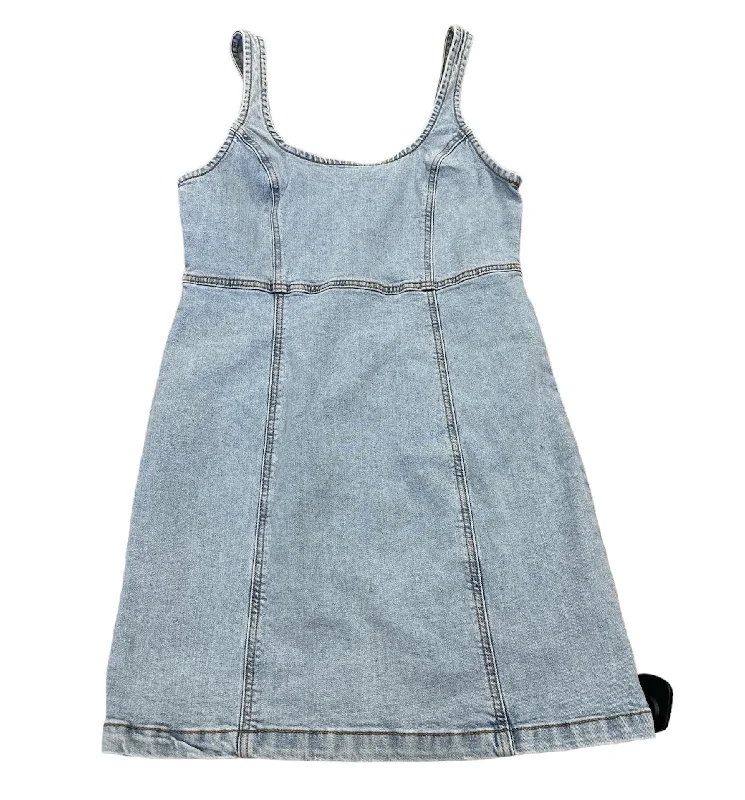 Blue Denim Dress Casual Midi Cotton On, Size M