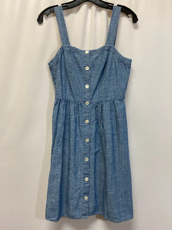 Blue Denim Dress Casual Midi J. Crew, Size Xs