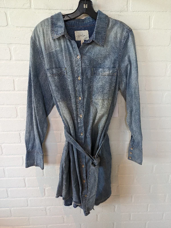 Blue Denim Dress Casual Short Jessica Simpson, Size 1x