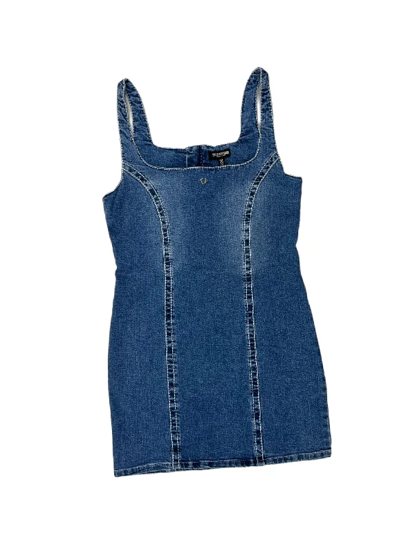 Blue Denim Dress Casual Short True Religion, Size M