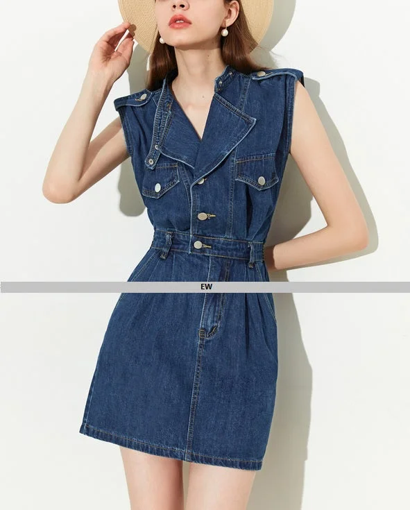 DR23324 Denim Dress/Pre-order