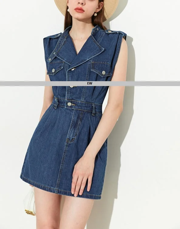 DR23324 Denim Dress/Pre-order