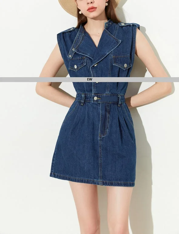 DR23324 Denim Dress/Pre-order