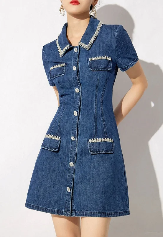 DR23390 Denim Dress/Pre-order