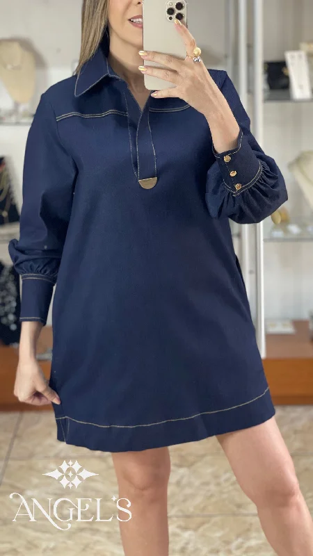 Indigo Denim Dress