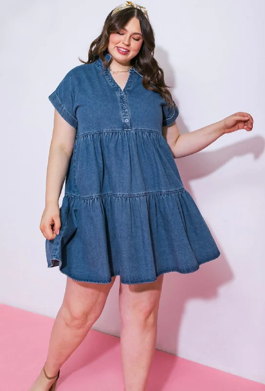 Mini Denim Dress