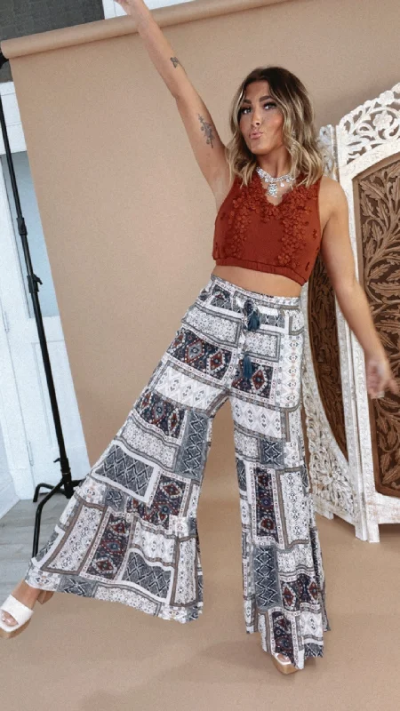 Midnight Daydream Printed Wide leg Pant