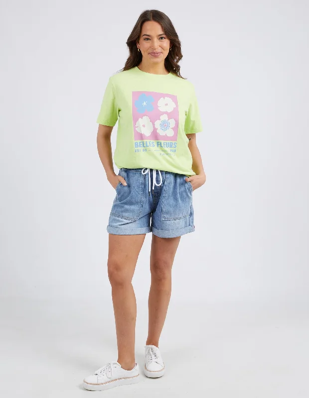 Elm Belle Fleurs Tee Keylime