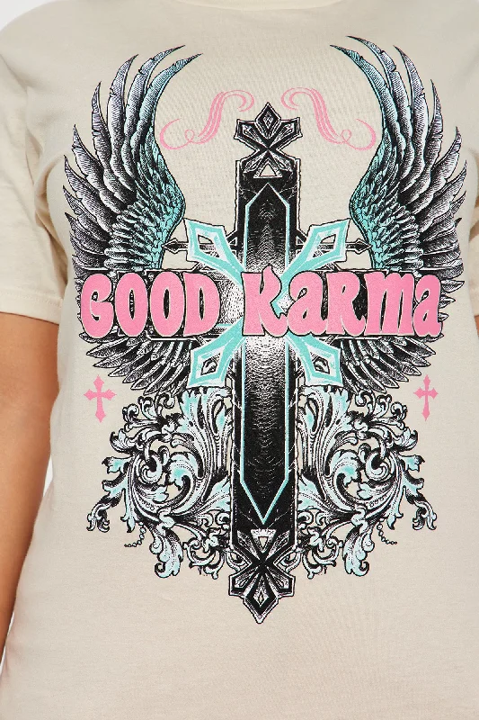 good-faith-and-karma-graphic-tee-sand