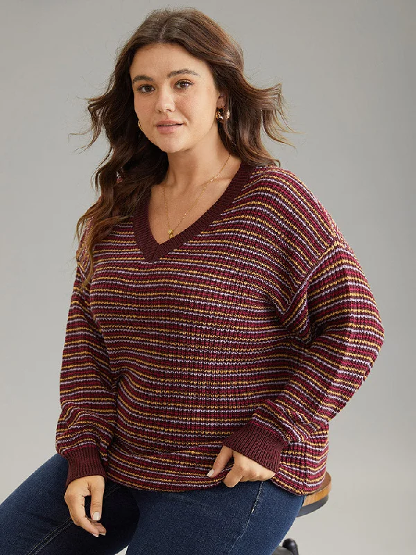 textured-striped-drop-shoulder-pullover