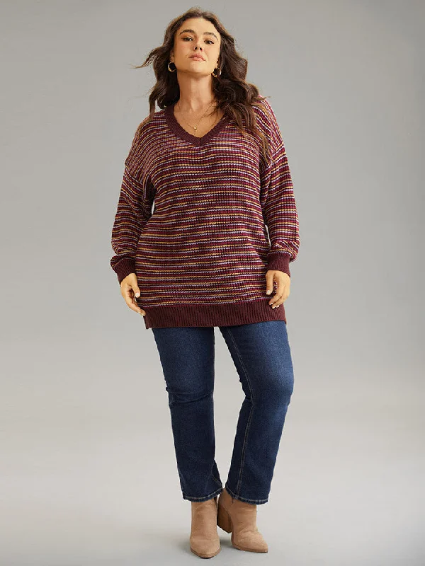 textured-striped-drop-shoulder-pullover